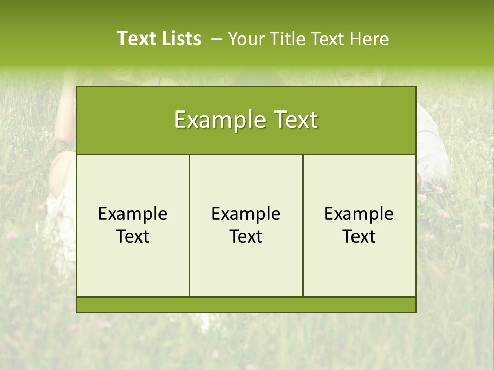 Meadow Smile Friends PowerPoint Template