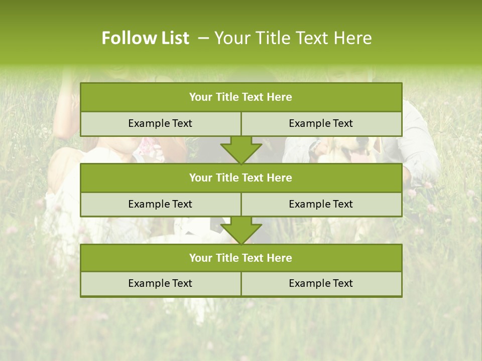 Meadow Smile Friends PowerPoint Template