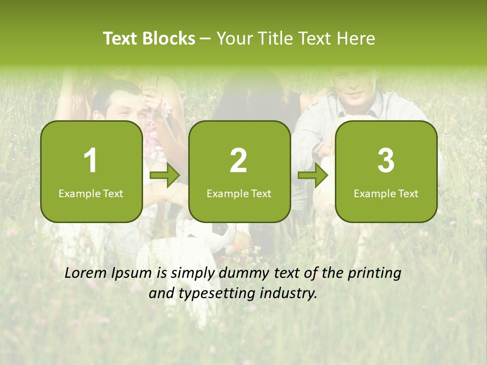 Meadow Smile Friends PowerPoint Template