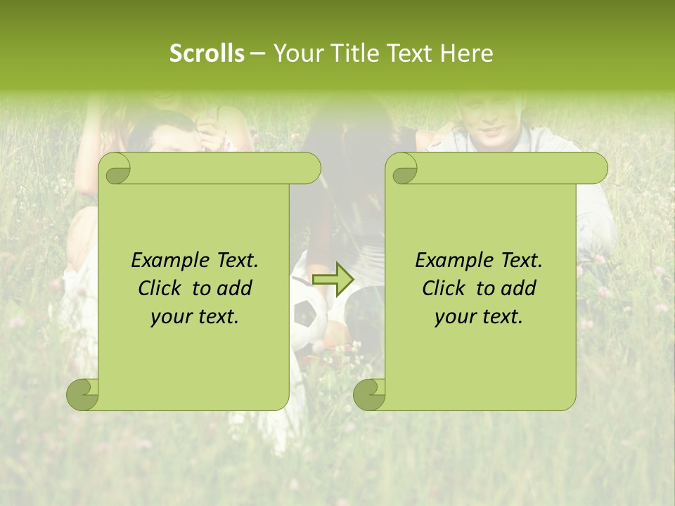 Meadow Smile Friends PowerPoint Template