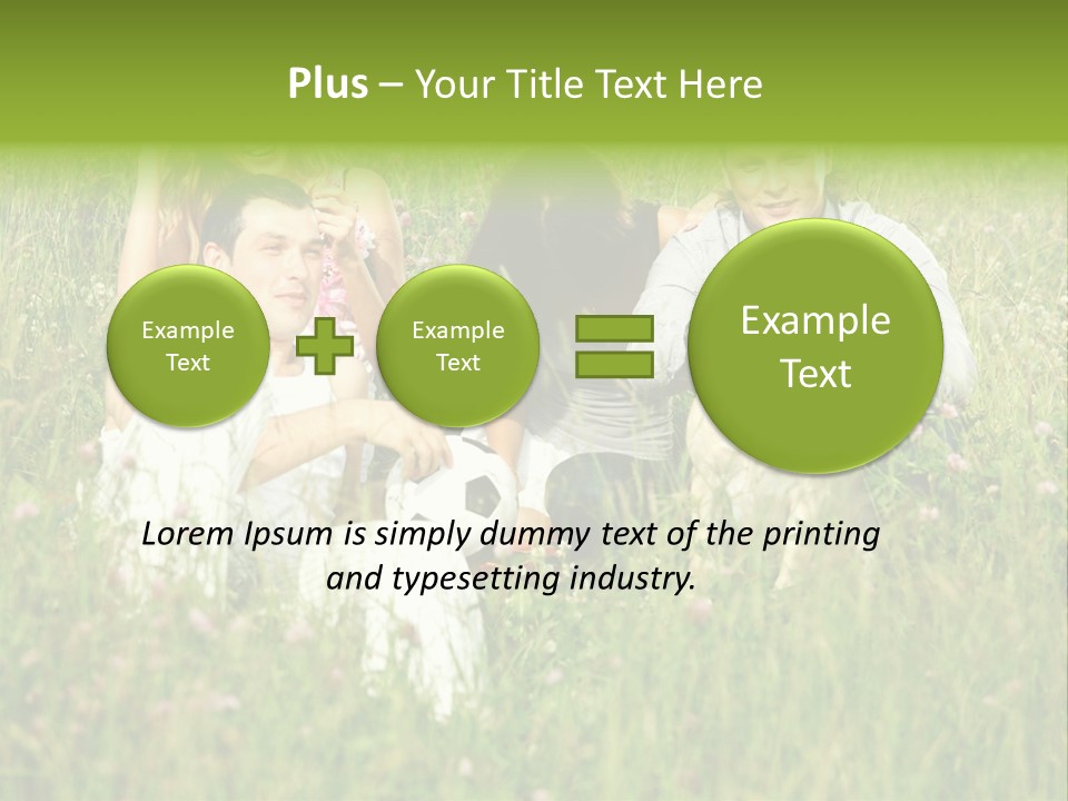 Meadow Smile Friends PowerPoint Template