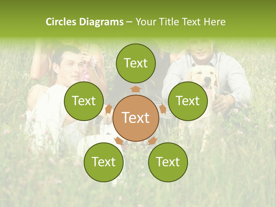 Meadow Smile Friends PowerPoint Template