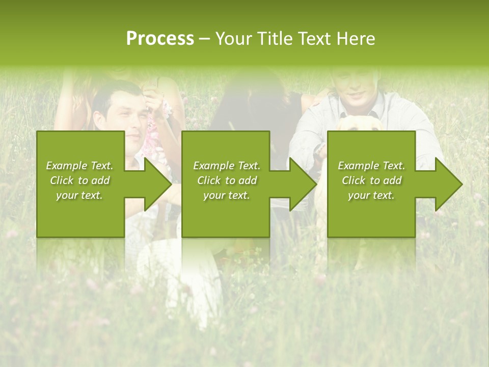 Meadow Smile Friends PowerPoint Template