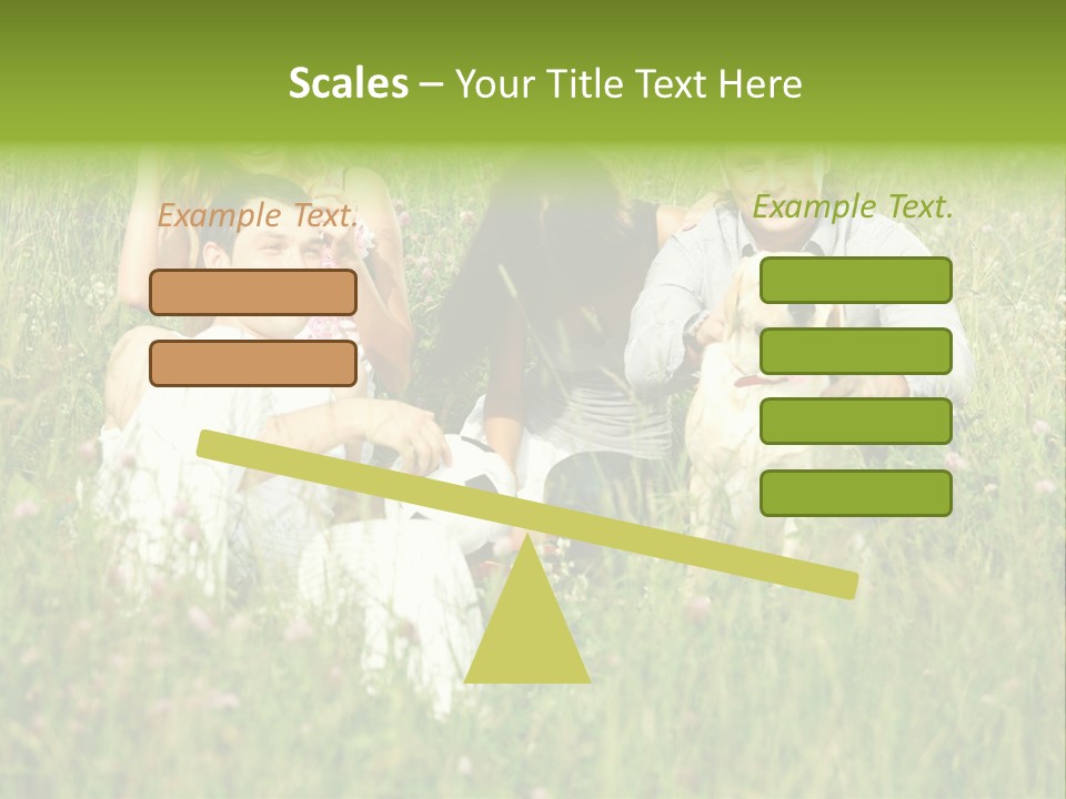 Meadow Smile Friends PowerPoint Template
