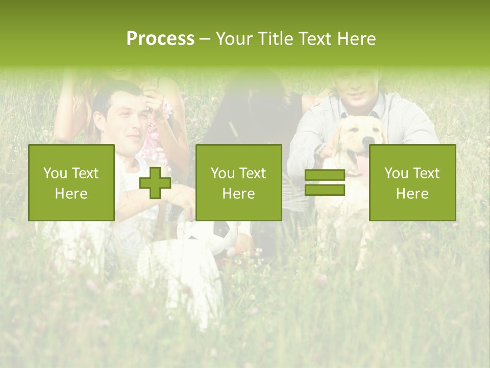 Meadow Smile Friends PowerPoint Template