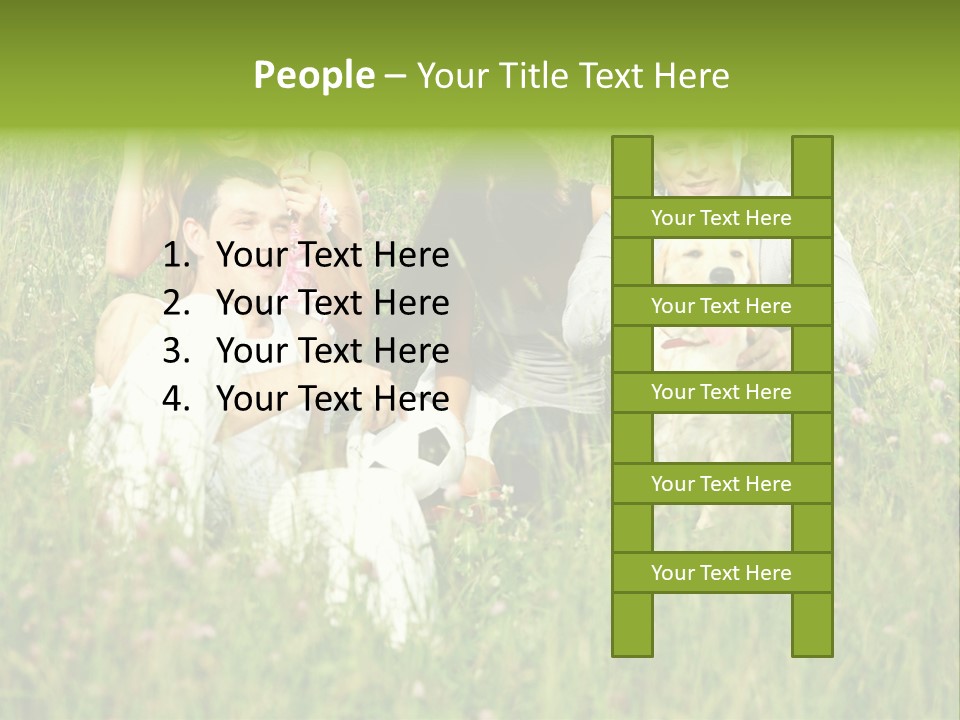 Meadow Smile Friends PowerPoint Template