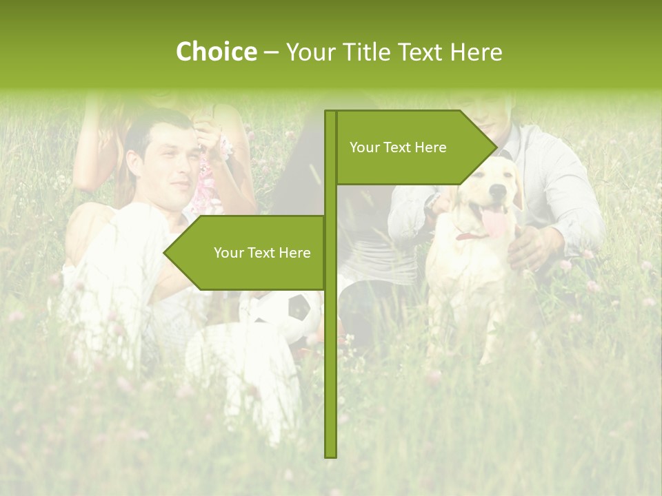 Meadow Smile Friends PowerPoint Template