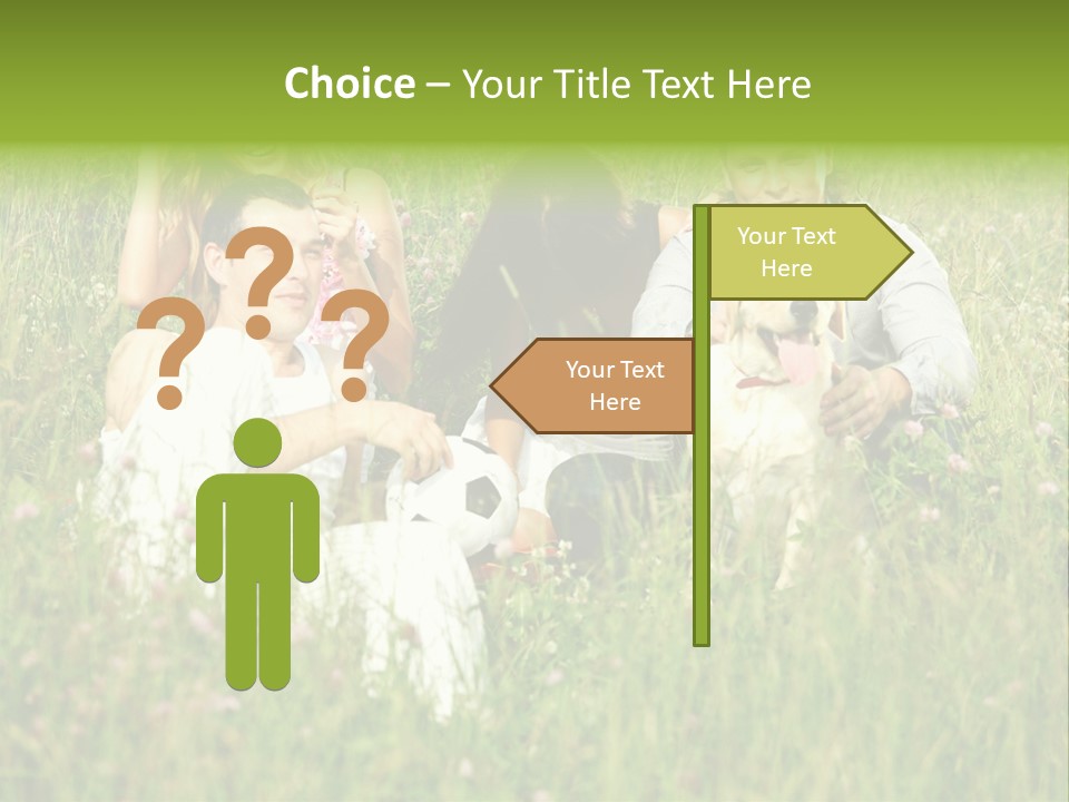 Meadow Smile Friends PowerPoint Template