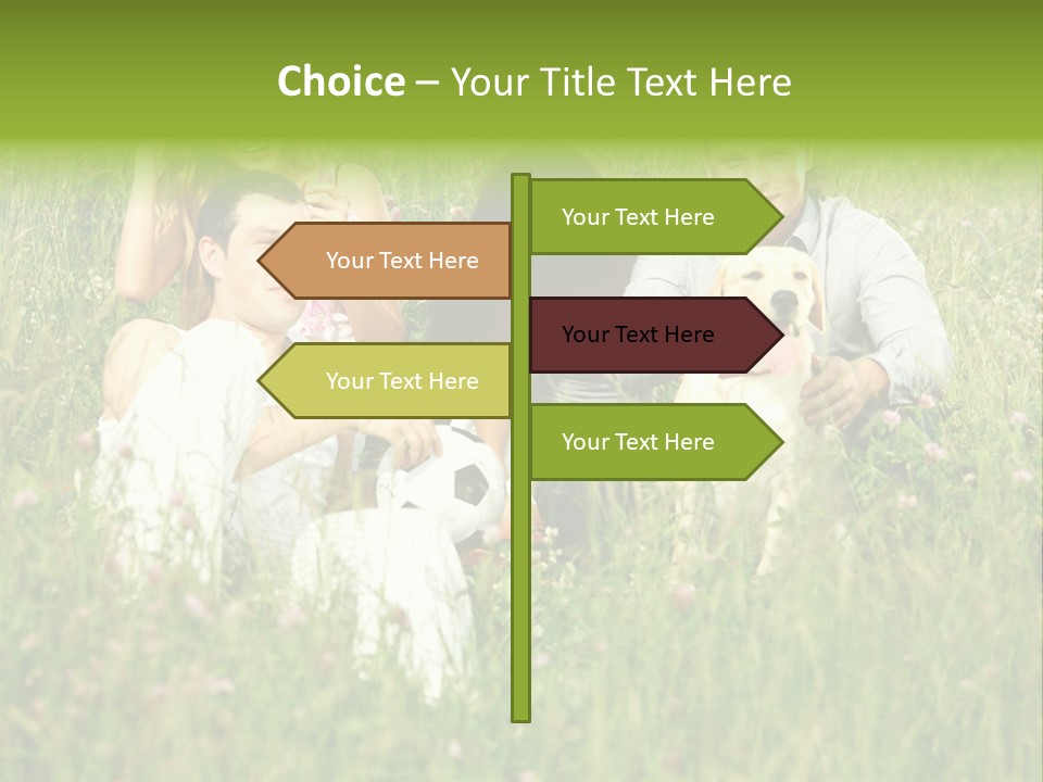 Meadow Smile Friends PowerPoint Template