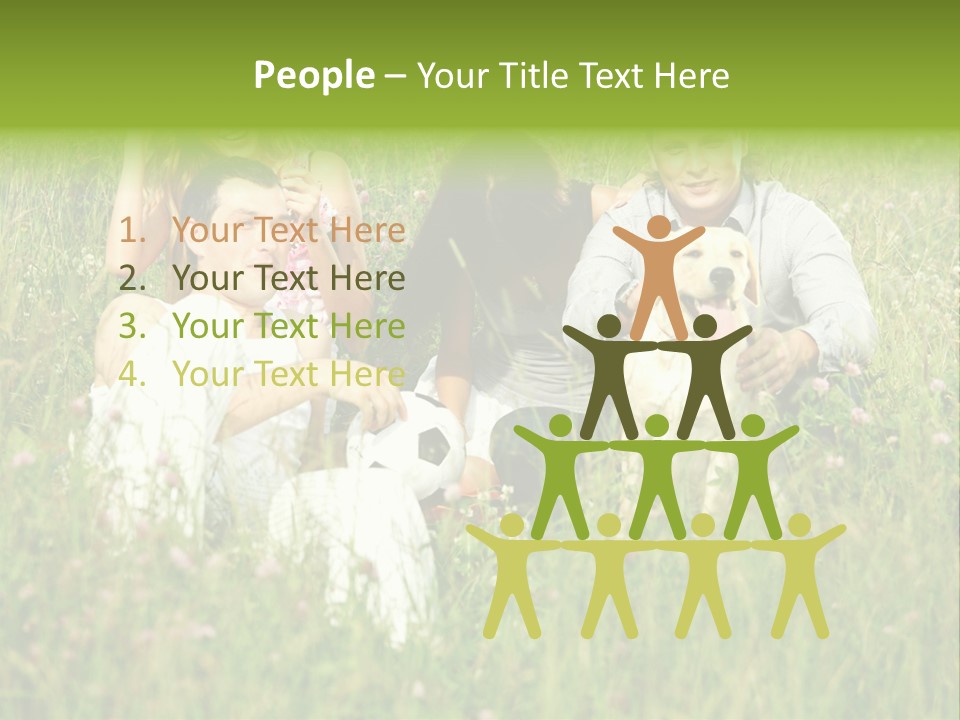 Meadow Smile Friends PowerPoint Template