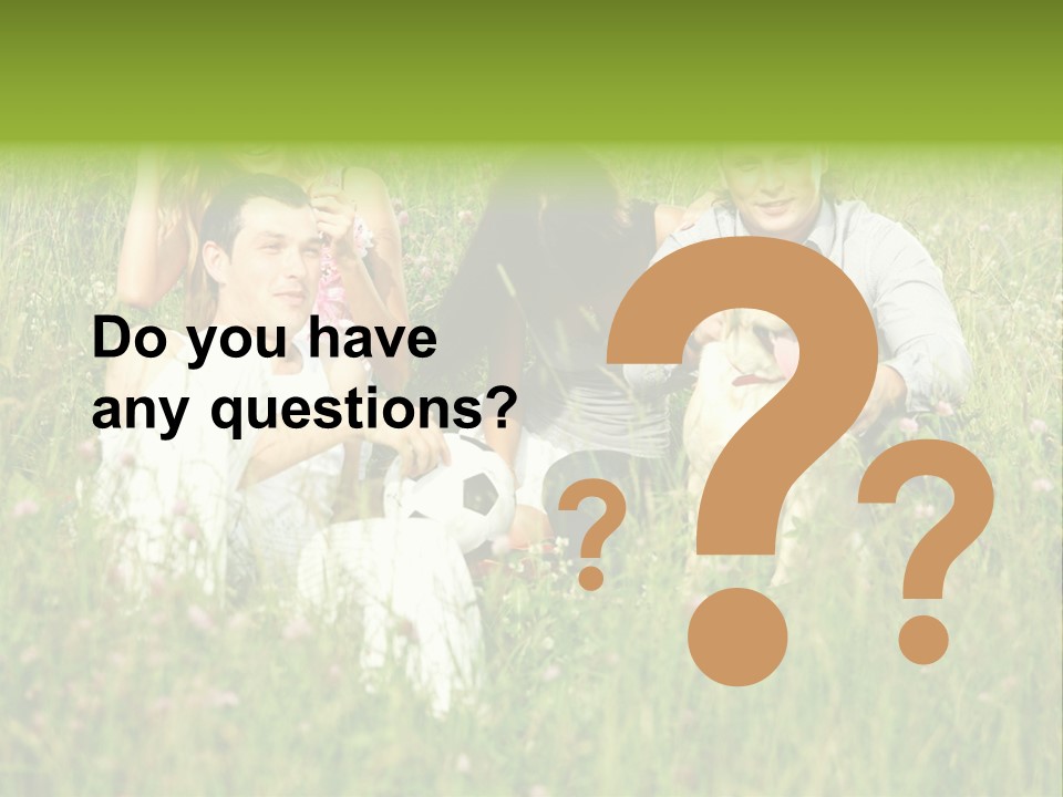 Meadow Smile Friends PowerPoint Template