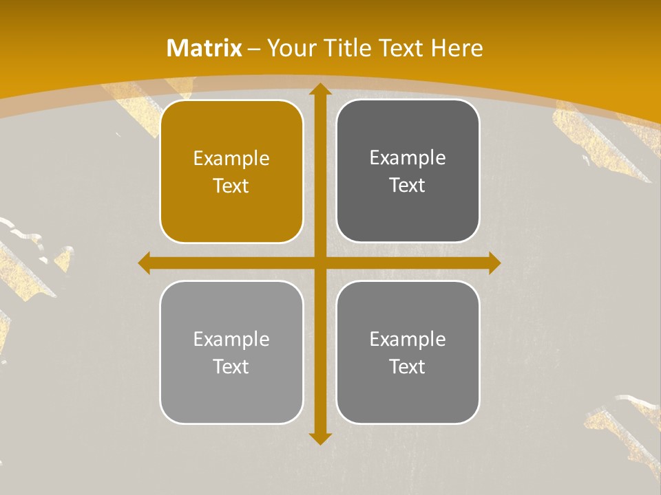 A Black And Yellow Powerpoint Presentation PowerPoint Template