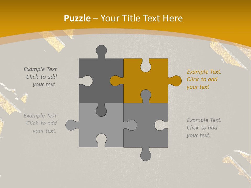 A Black And Yellow Powerpoint Presentation PowerPoint Template