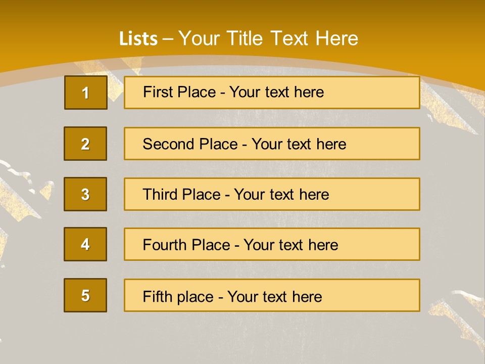 A Black And Yellow Powerpoint Presentation PowerPoint Template