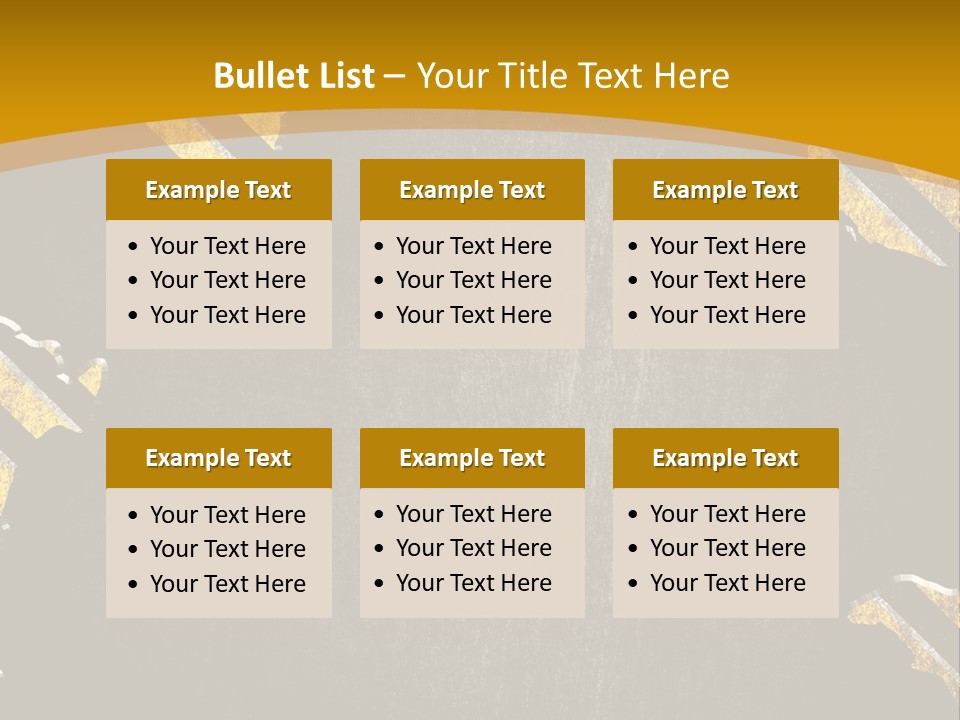 A Black And Yellow Powerpoint Presentation PowerPoint Template