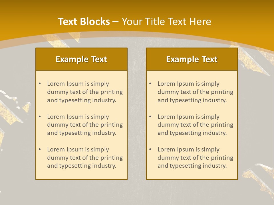 A Black And Yellow Powerpoint Presentation PowerPoint Template