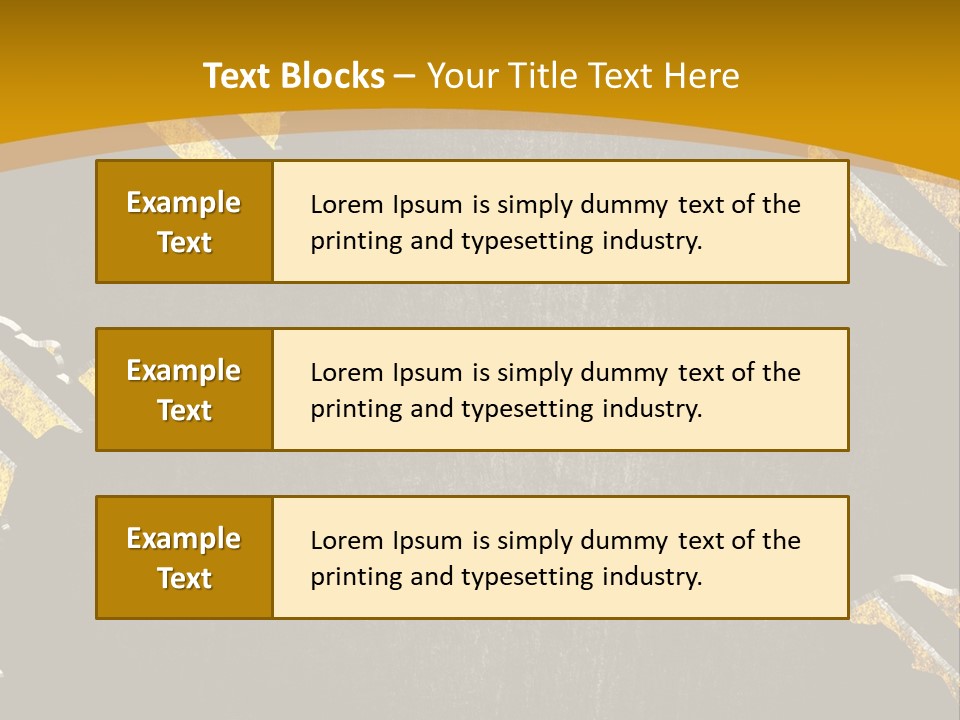 A Black And Yellow Powerpoint Presentation PowerPoint Template
