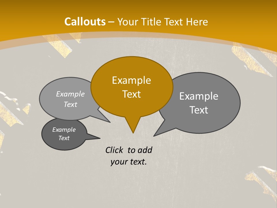 A Black And Yellow Powerpoint Presentation PowerPoint Template