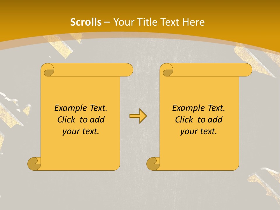 A Black And Yellow Powerpoint Presentation PowerPoint Template