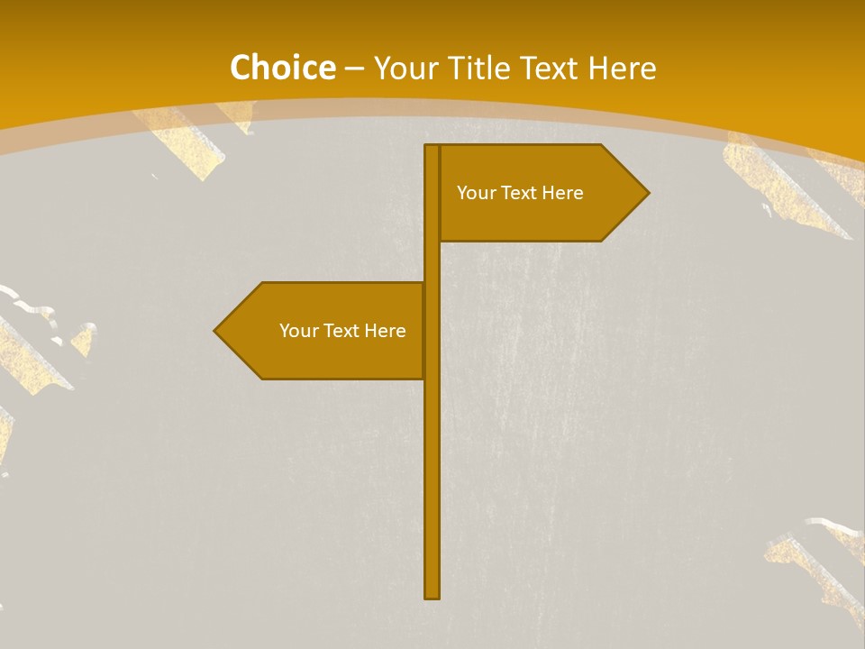 A Black And Yellow Powerpoint Presentation PowerPoint Template