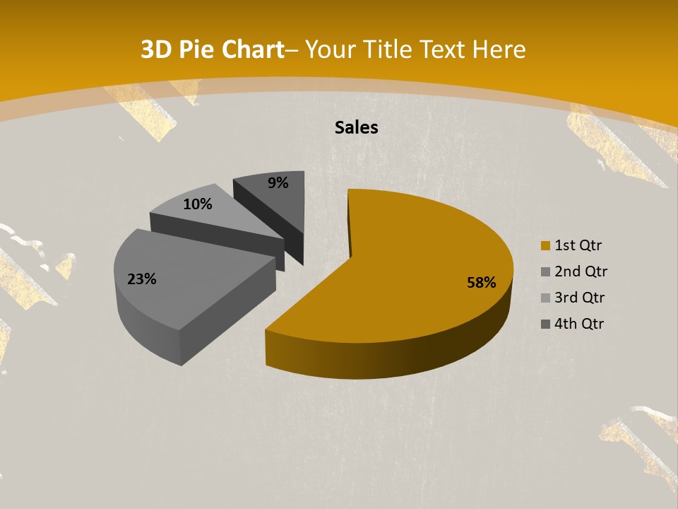 A Black And Yellow Powerpoint Presentation PowerPoint Template