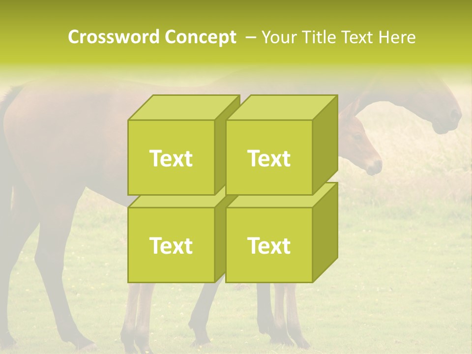 Meadow Animal Young PowerPoint Template