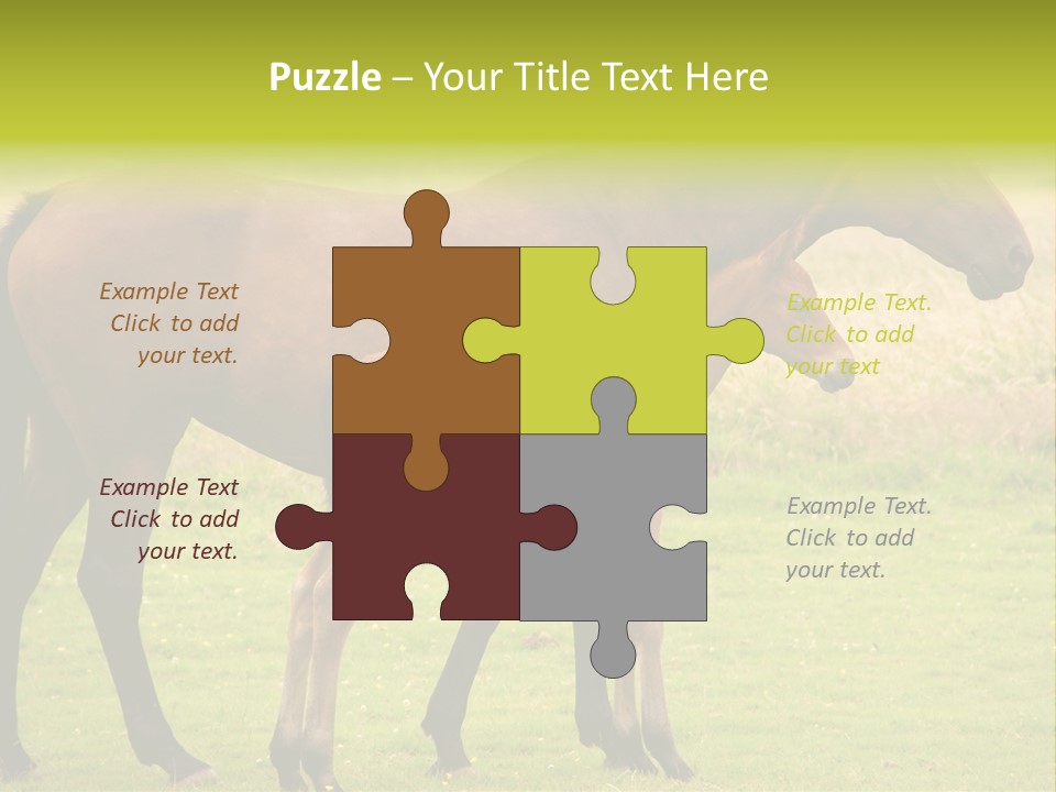 Meadow Animal Young PowerPoint Template