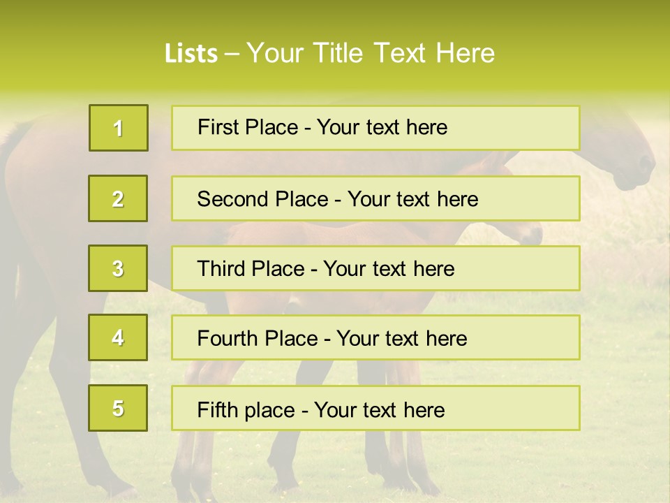 Meadow Animal Young PowerPoint Template