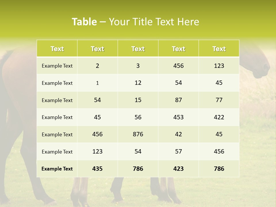 Meadow Animal Young PowerPoint Template