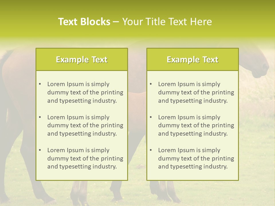 Meadow Animal Young PowerPoint Template