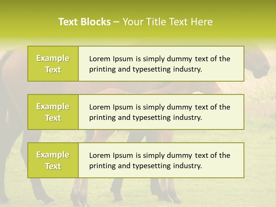 Meadow Animal Young PowerPoint Template