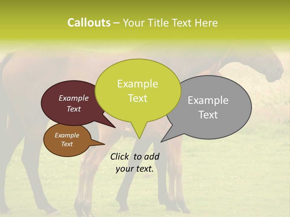 Meadow Animal Young PowerPoint Template