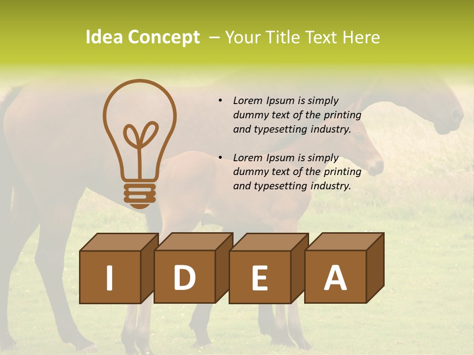 Meadow Animal Young PowerPoint Template