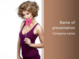 Cute Smile Romantic PowerPoint Template