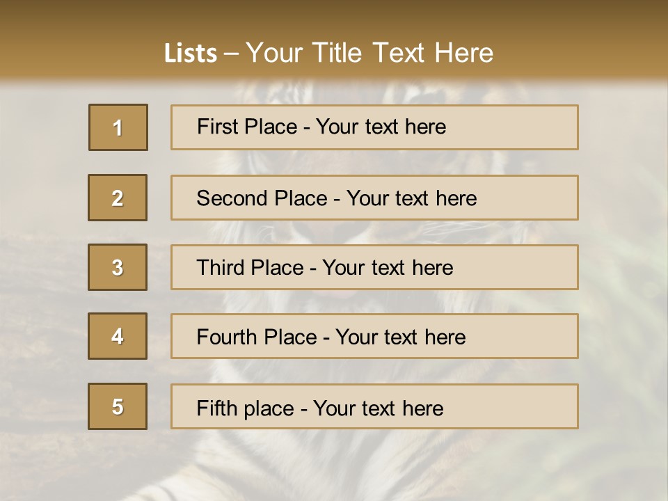 Alertness Wildlife Nature PowerPoint Template