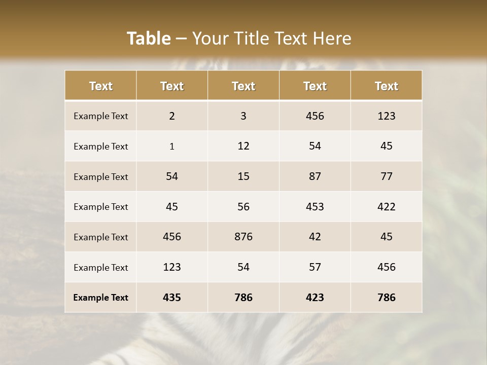 Alertness Wildlife Nature PowerPoint Template