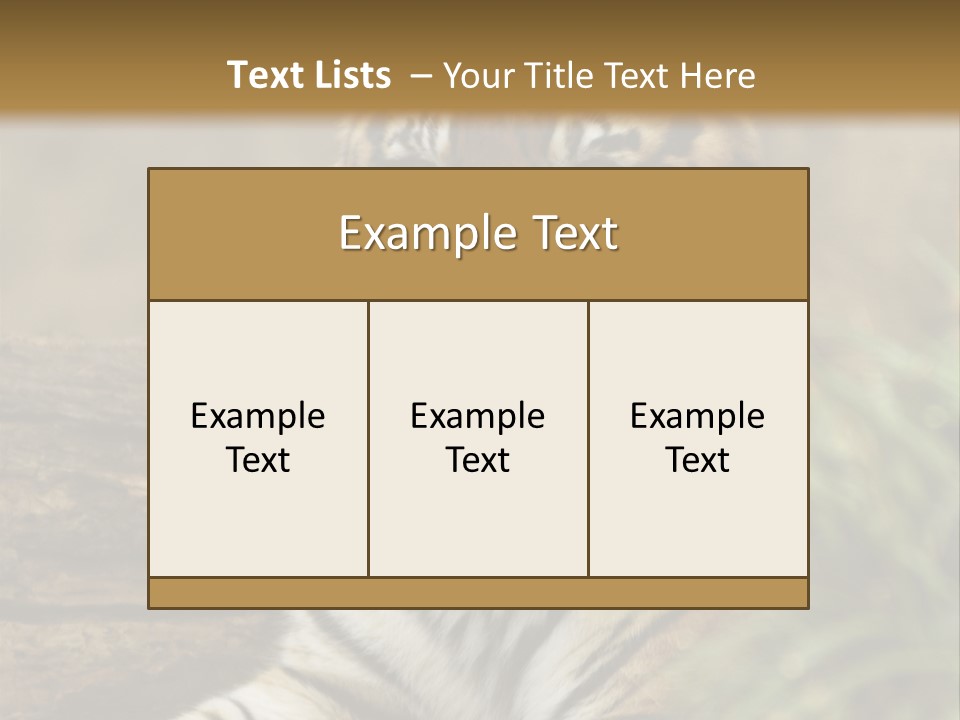 Alertness Wildlife Nature PowerPoint Template