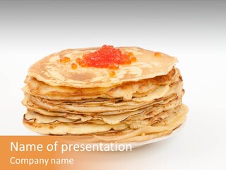 Meal Cake Plate PowerPoint Template
