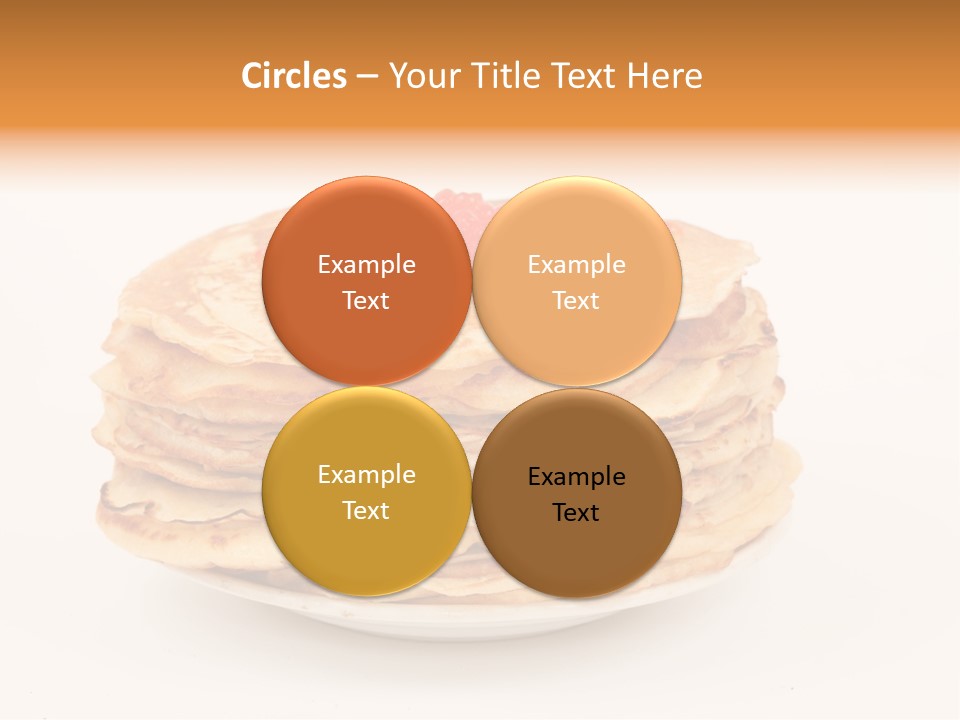 Meal Cake Plate PowerPoint Template
