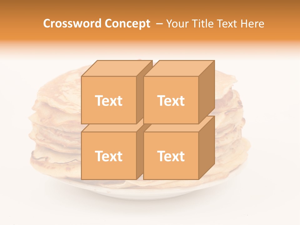 Meal Cake Plate PowerPoint Template