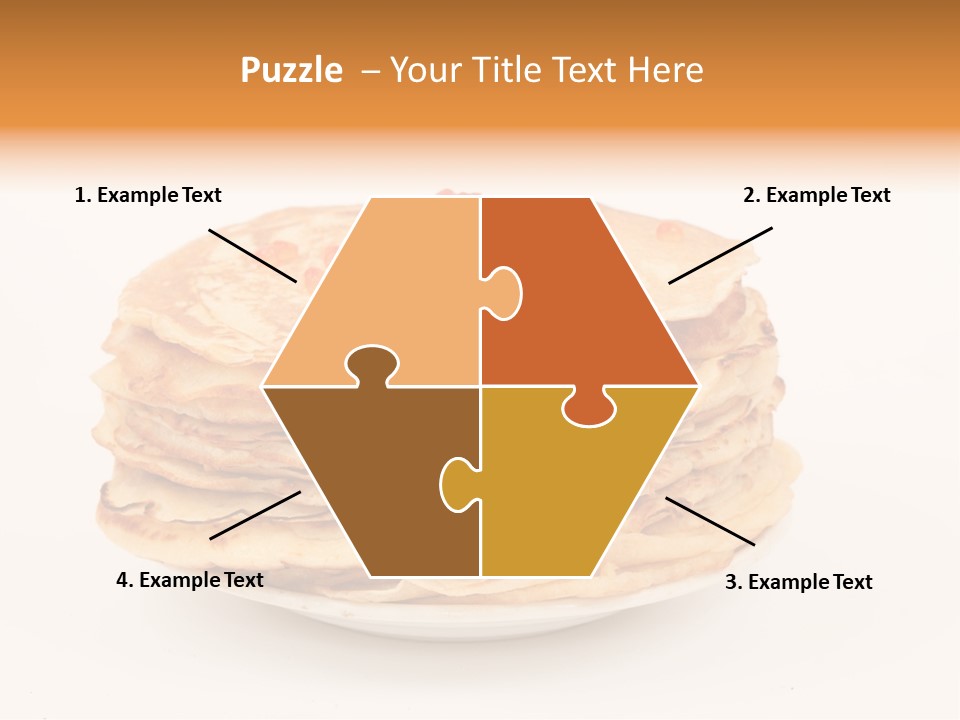 Meal Cake Plate PowerPoint Template