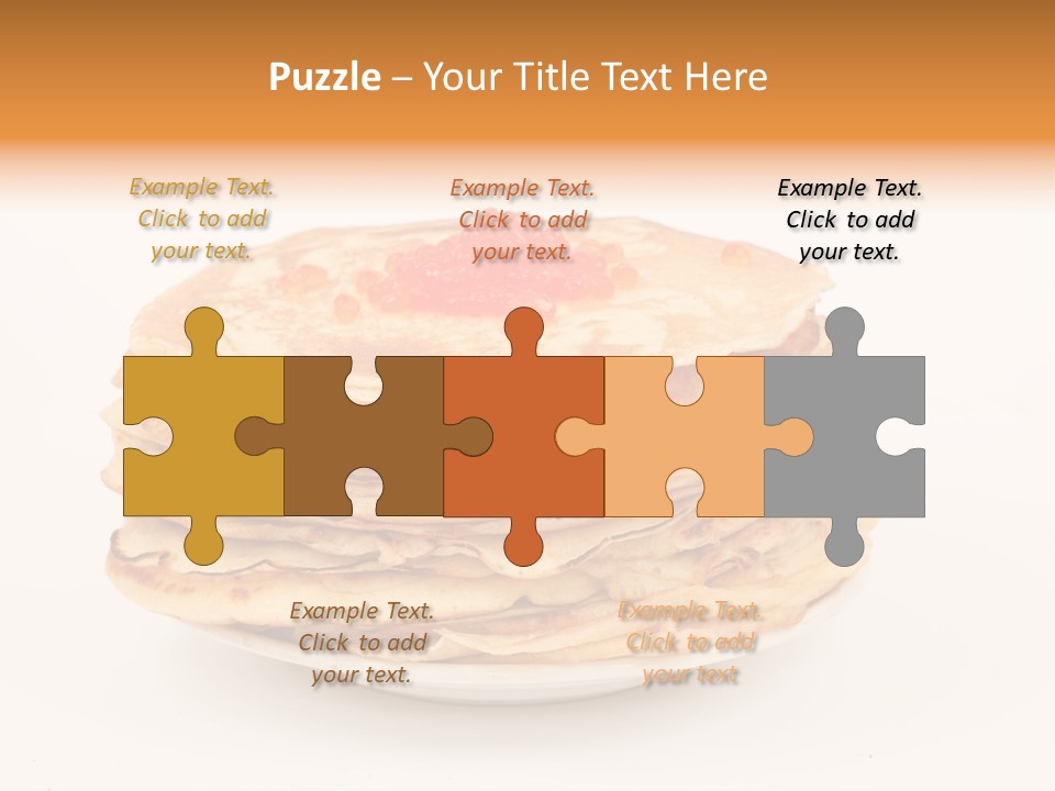 Meal Cake Plate PowerPoint Template