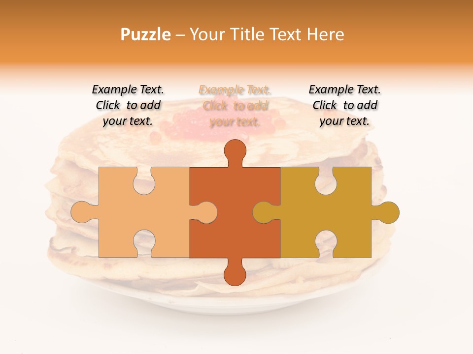 Meal Cake Plate PowerPoint Template