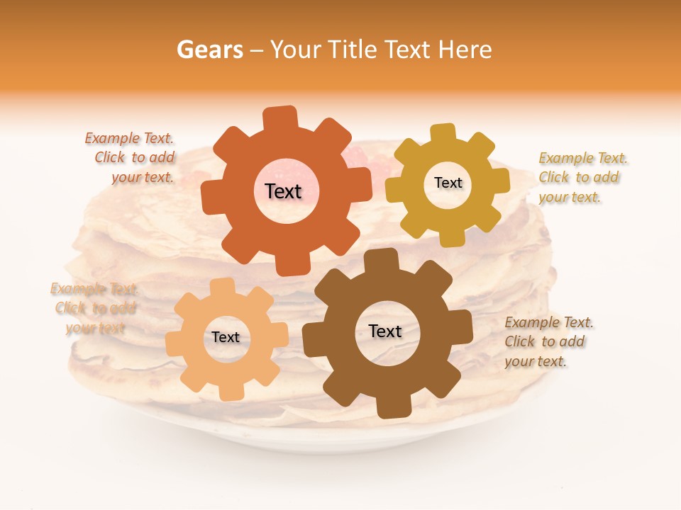 Meal Cake Plate PowerPoint Template