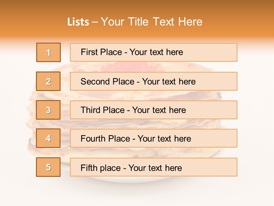 Meal Cake Plate PowerPoint Template