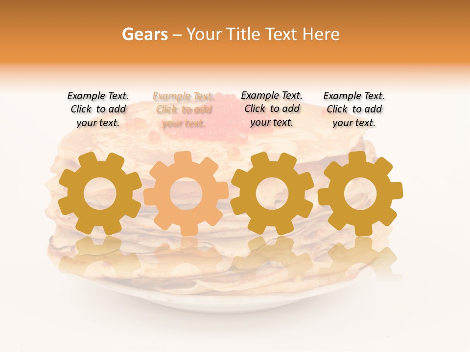 Meal Cake Plate PowerPoint Template