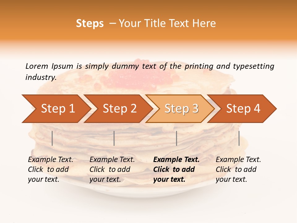 Meal Cake Plate PowerPoint Template