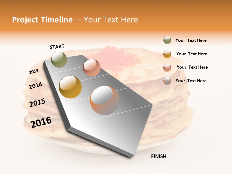 Meal Cake Plate PowerPoint Template