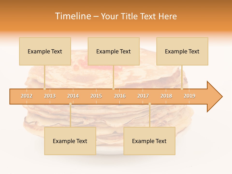 Meal Cake Plate PowerPoint Template