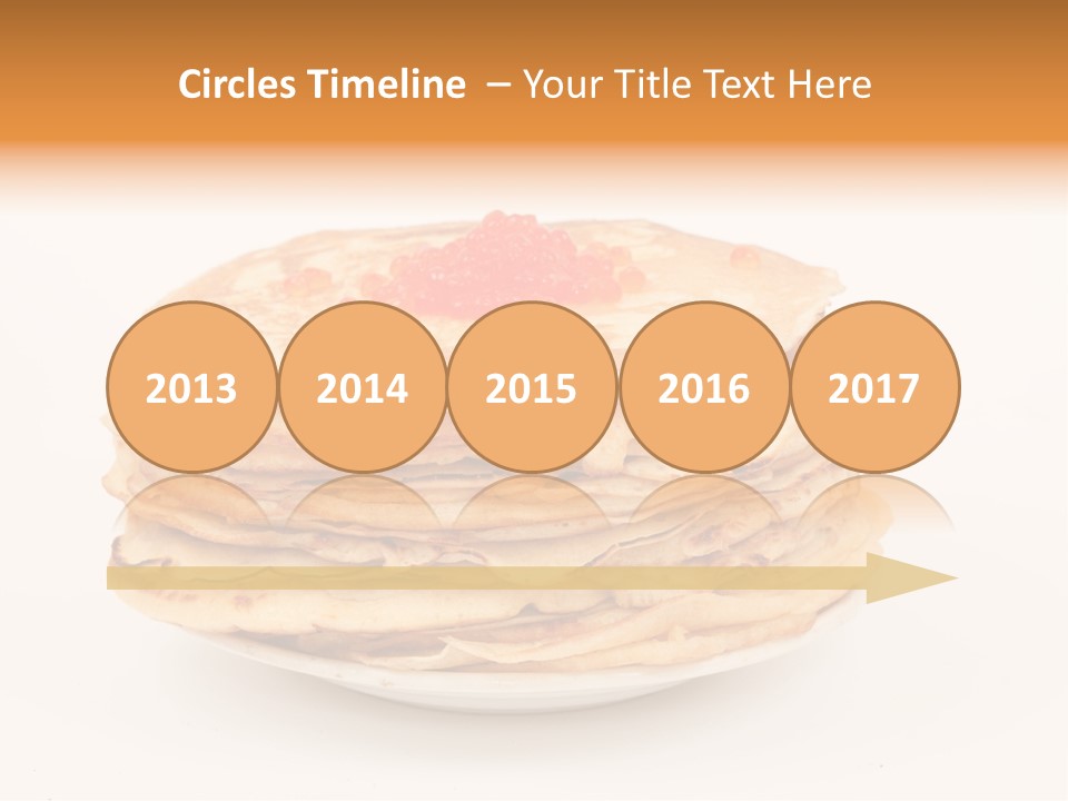 Meal Cake Plate PowerPoint Template